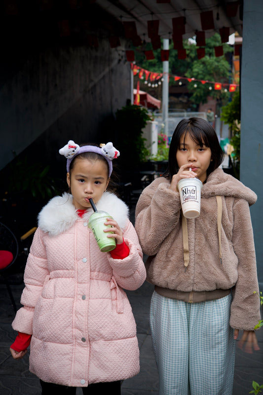 Yến and Diệp, Winter Morning study in Đa Mai — Fine Art Print